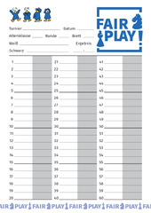 Abbildung Partieformulare „Fairplay“ (250 Stück)