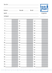 Abbildung Partieformulare mit Durchschlag (250 Stück)