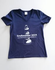 Abbildung T-Shirt „Großmeister 2024“, blau, weiblich, Größe XL