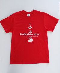 Abbildung T-Shirt „Großmeister 2024“, rot, männlich, Größe M